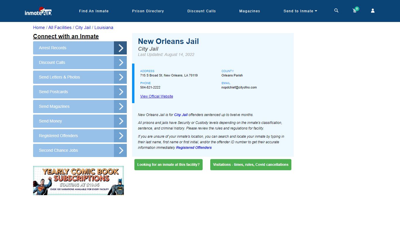 New Orleans Jail | Inmate Locator